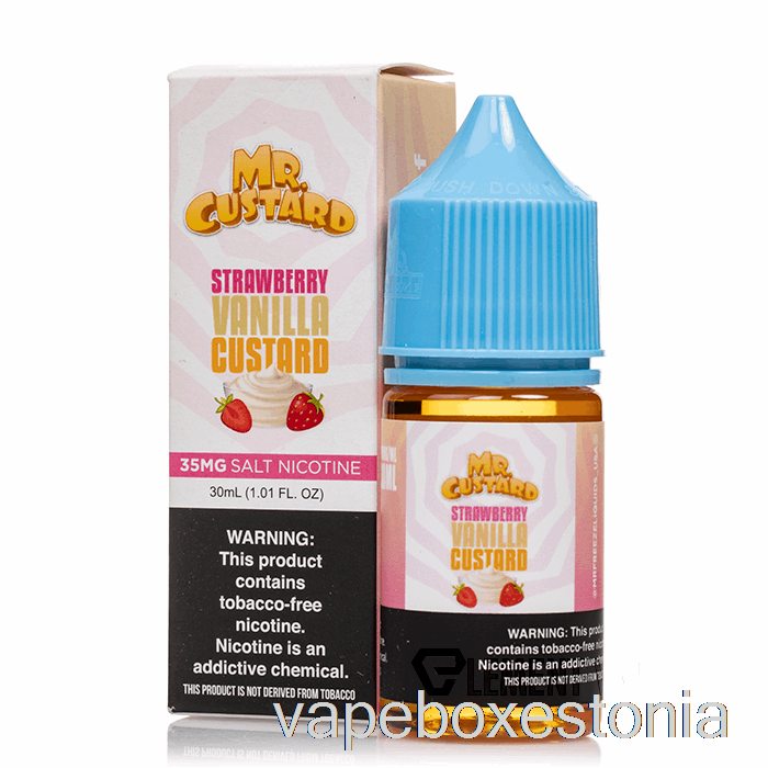 Vape Box Estonia Maasika Vaniljekreemi - Mr Vanillikreemi Soolad - 30ml 35mg